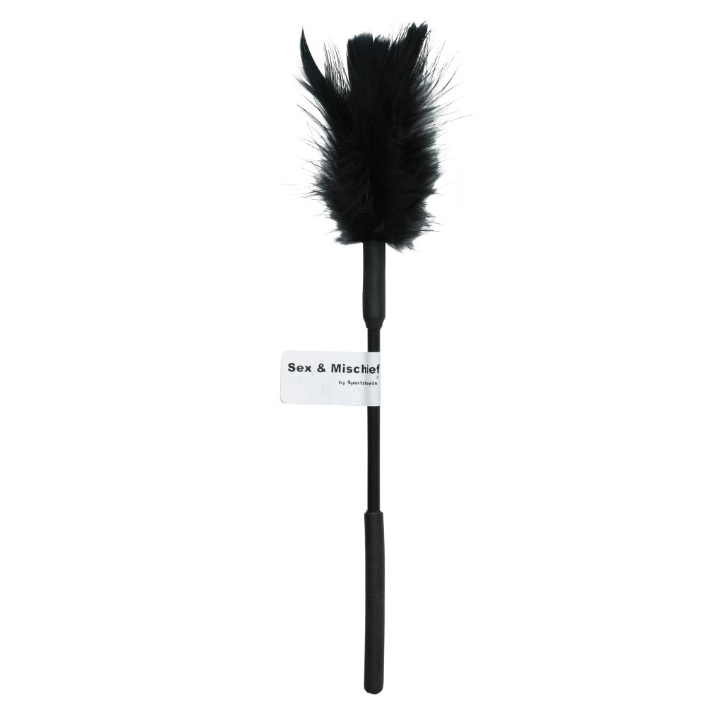 SPORTSHEETS SEX & MISCHIEF FEATHER TICKLER BLACK