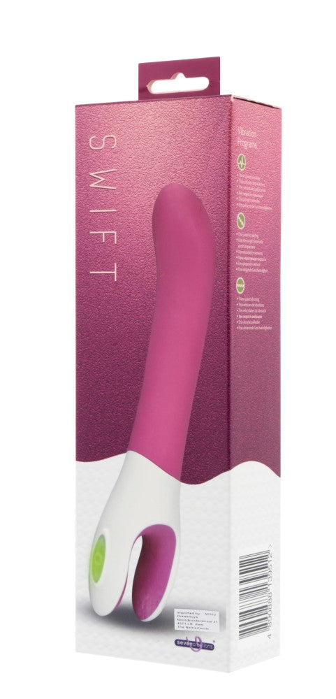 SEVEN CREATIONS - SWIFT 7 FUNCTION SILICONE VIBRATOR_B15O25_7