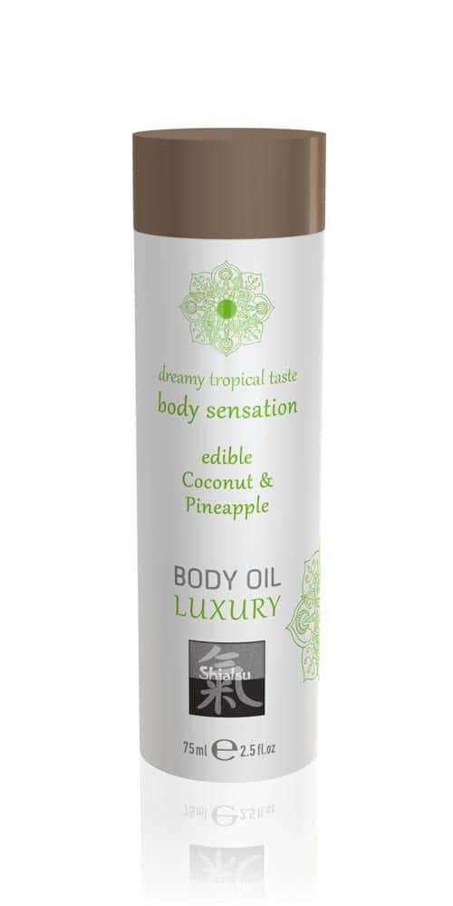 SHIATSU - LUXURY BODY OIL EDIBLE - COCONUT & PINEAPPLE 75ML