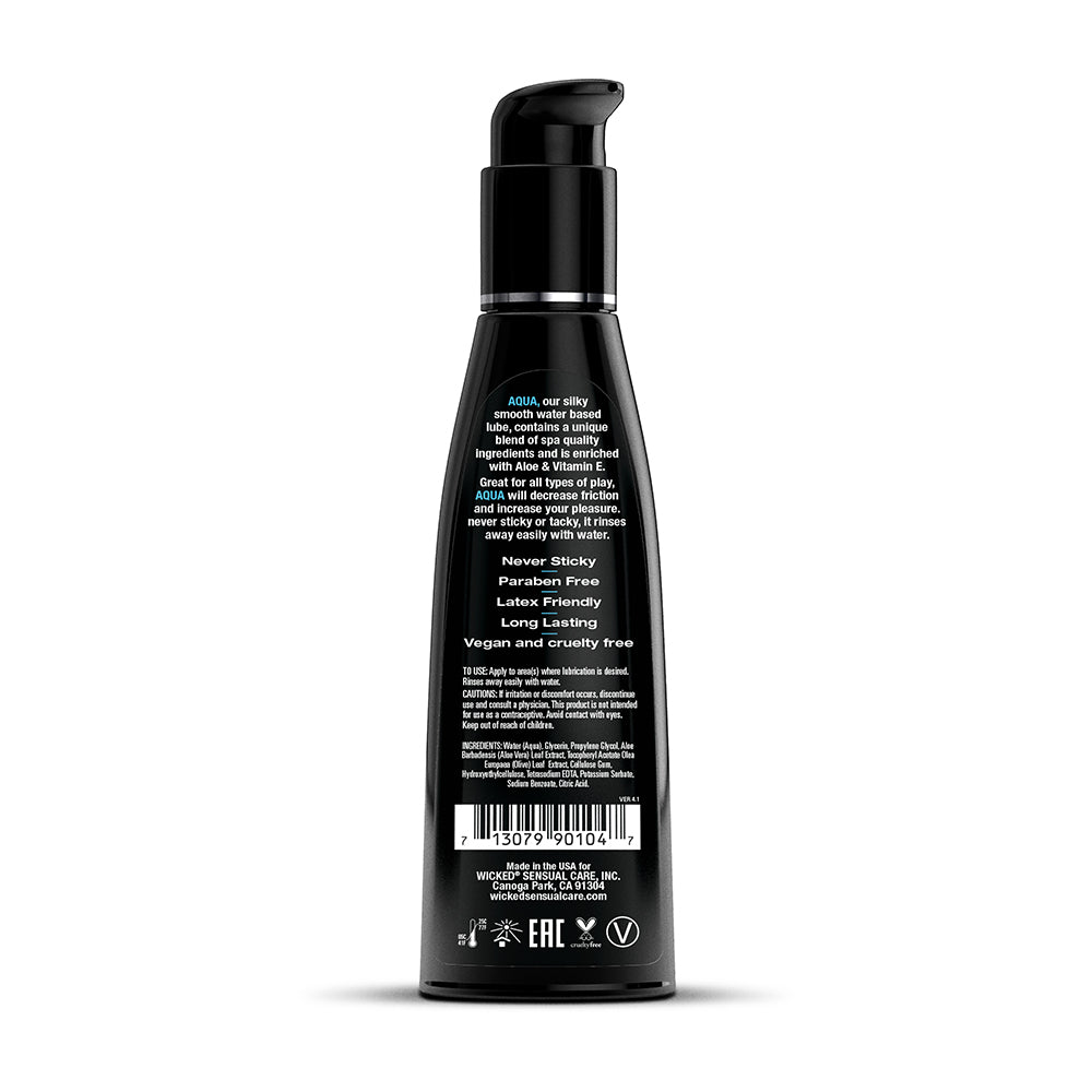 WICKED - AQUA WATER-BASED LUBRICANT 4 OZ.