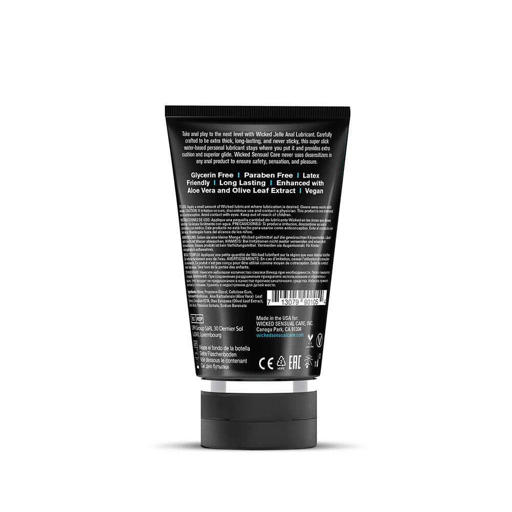 WICKED - JELLE WATER-BASED ANAL LUBRICANT 4 OZ.