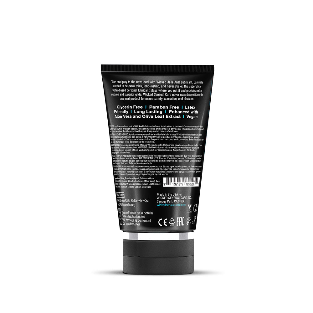 WICKED - JELLE WATER-BASED ANAL LUBRICANT 4 OZ.