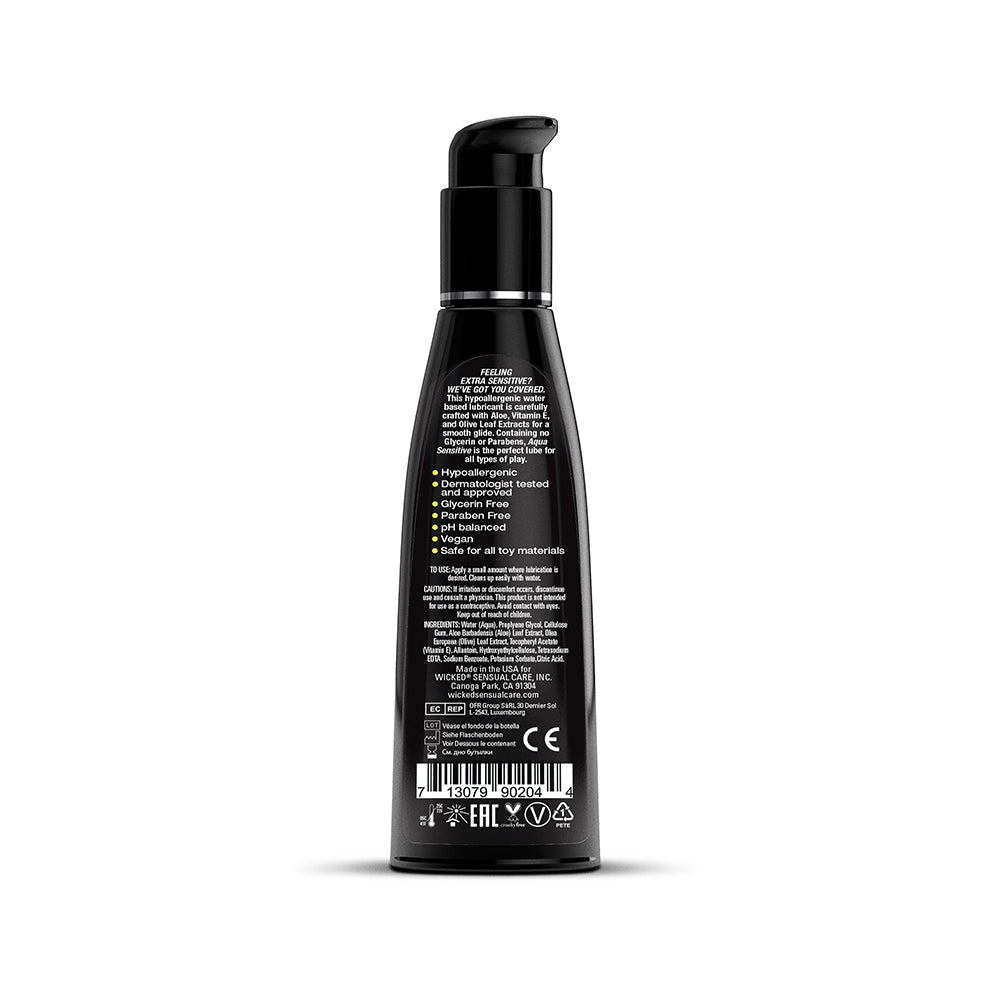 WICKED - AQUA SENSITIVE WATER-BASED LUBRICANT 4 OZ.