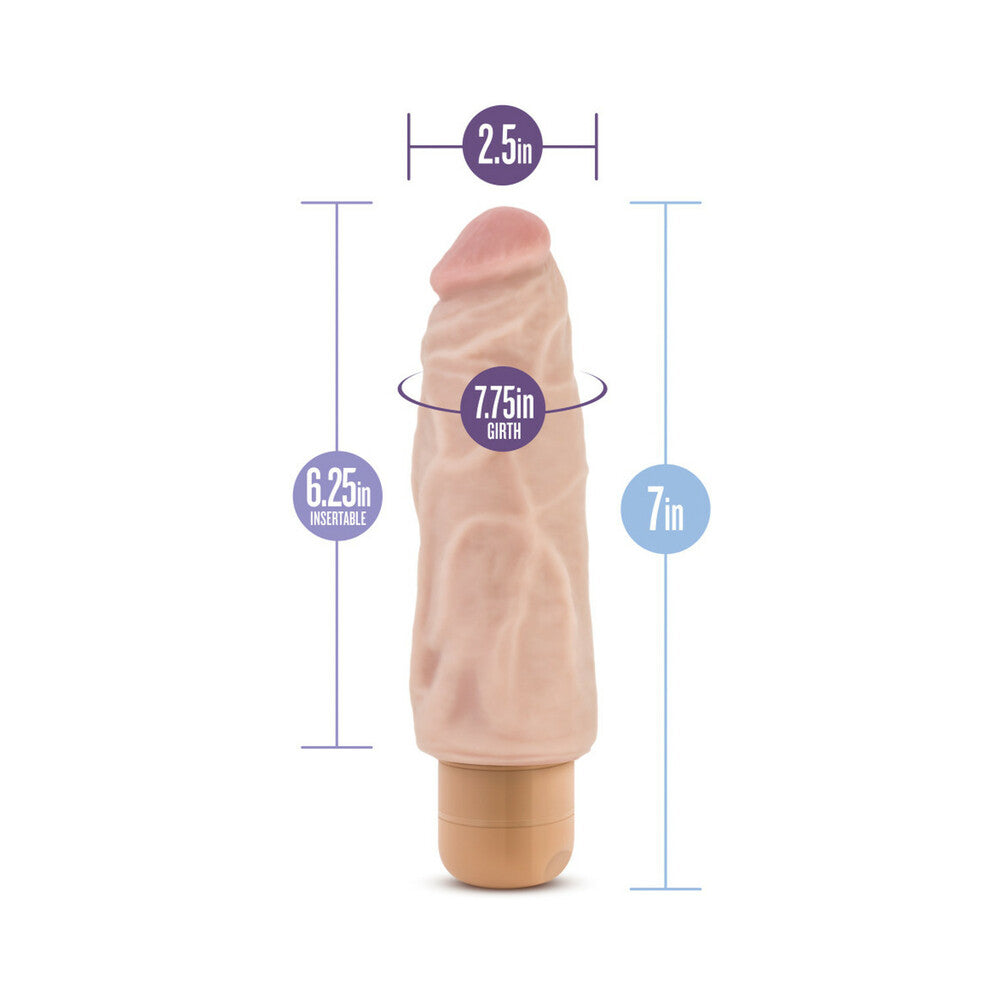 DR. SKIN VIBE 9 REALISTIC 7.5 IN. VIBRATING DILDO BEIGE