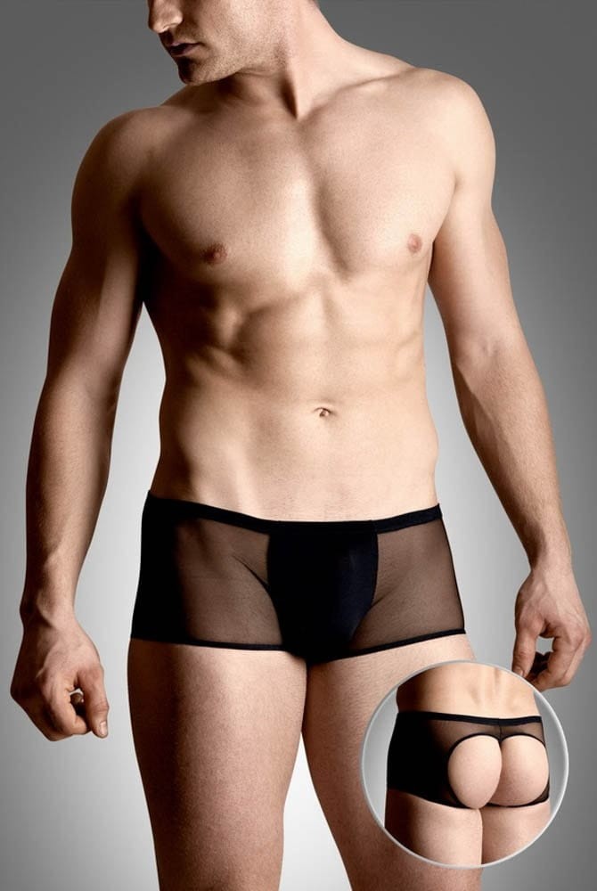 SOFTLINE - MENS SHORTS 4493 - BLACK M/L