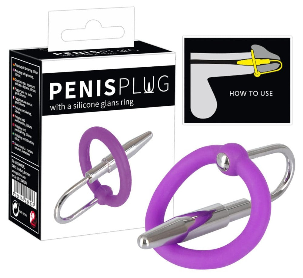 YOU2TOYS - PENIS PLUG + SILICONE GLANS RING