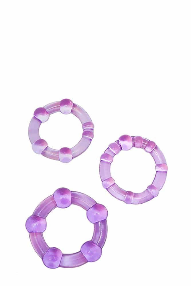 BLUSH - STAY HARD BEADED COCKRINGS BLUE