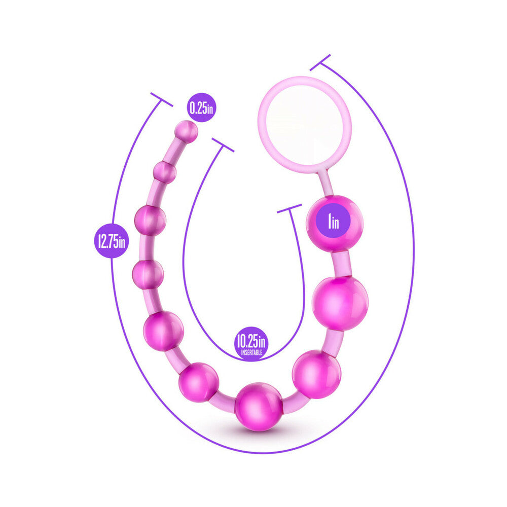 B YOURS BASIC BEADS 12.75 IN. PINK