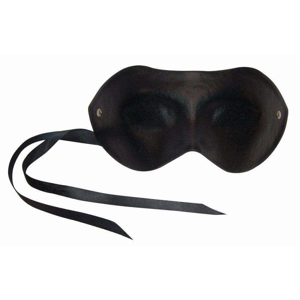 SPORTSHEETS SEX & MISCHIEF BLACKOUT MASK BLINDFOLD BLACK