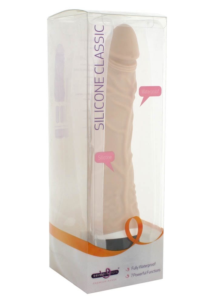 SEVEN CREATIONS - CLASSIC SLIM VIBRATOR NUDE