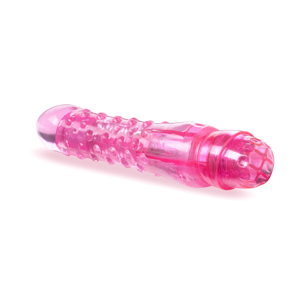 NATURALLY YOURS BUMP N'' GRIND TEXTURED SLIMLINE VIBRATOR PINK