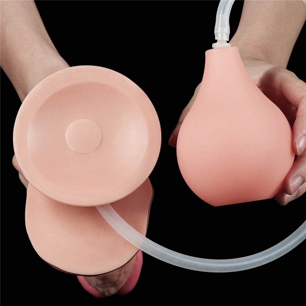 LOVETOY - 10'' SQUIRT EXTREME DILDO FLESH