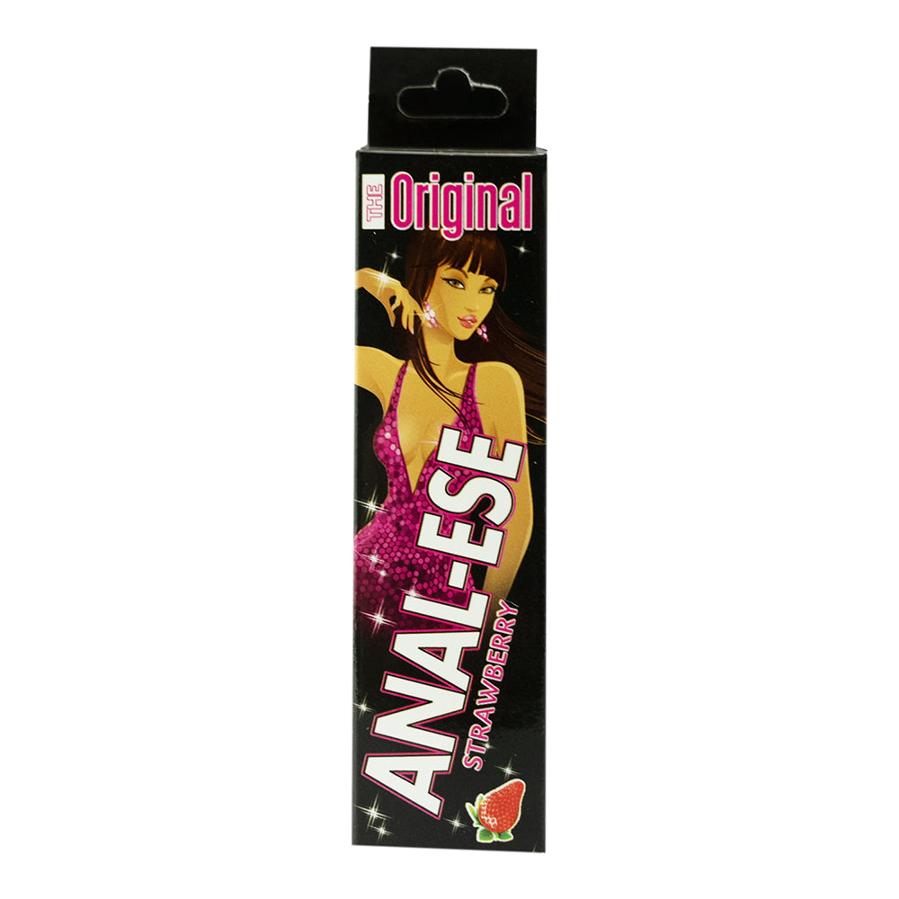 NASSTOYS - CRÈME DÉSENSIBILISANTE POUR RAPPORTS ANALES AU PARFUM FRAISE, FORMAT MAISON, 14 G (0,5 OZ)