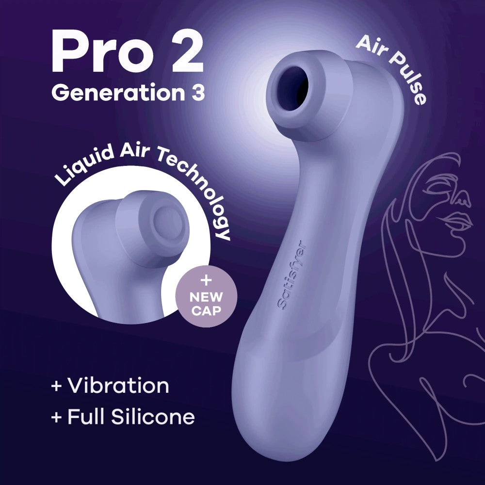 SATISFYER - PRO 2 GENERATION 3 WITH LIQUID AIR LILAC