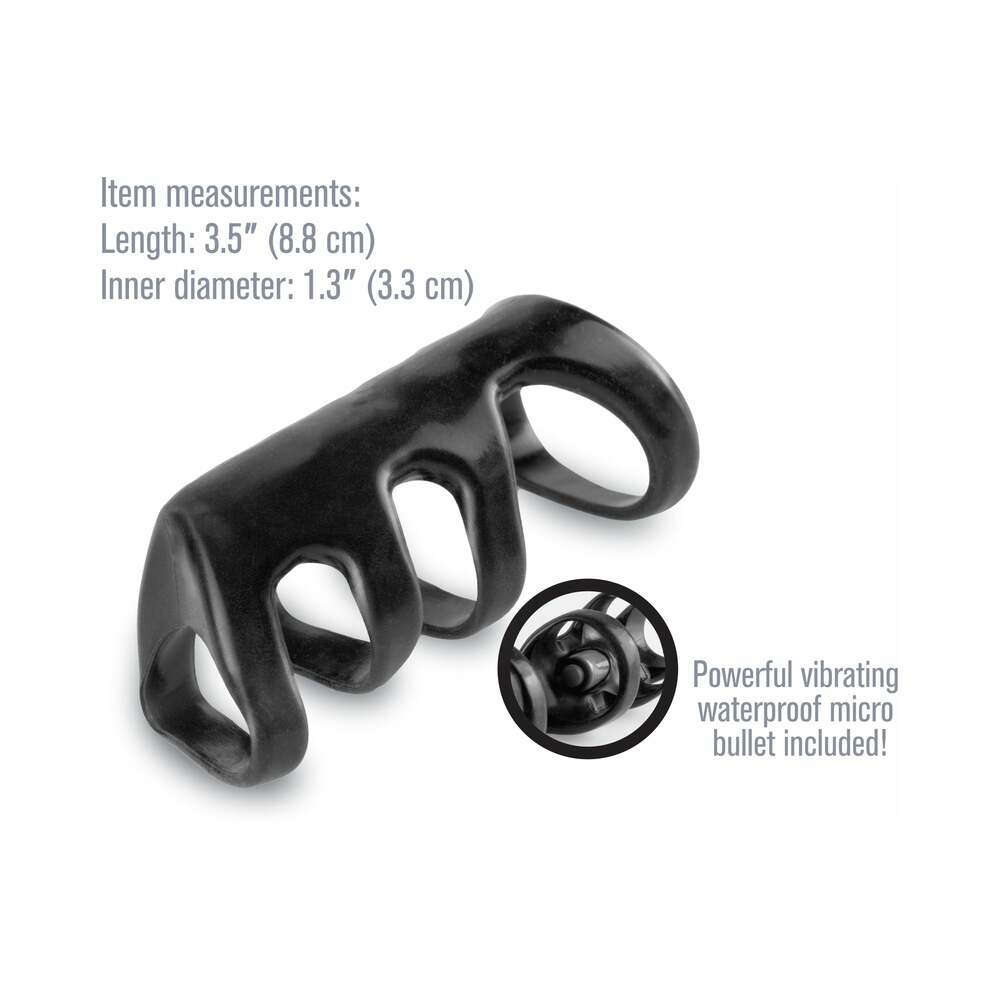 PIPEDREAM - FANTASY X-TENSIONS VIBRATING POWER CAGE BLACK