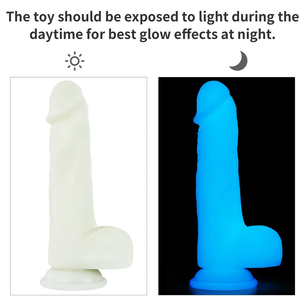 LOVETOY - 8.0'' LUMINO PLAY SILICONE DILDO_B15O50_3