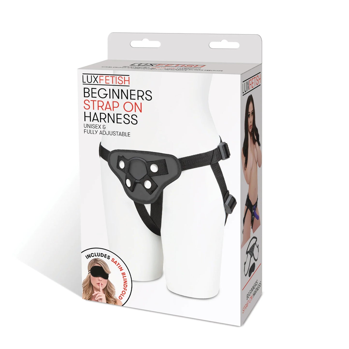 ANGUILA ELÉCTRICA - ARNÉS STRAP-ON LUX FETISH PARA PRINCIPIANTES NEGRO