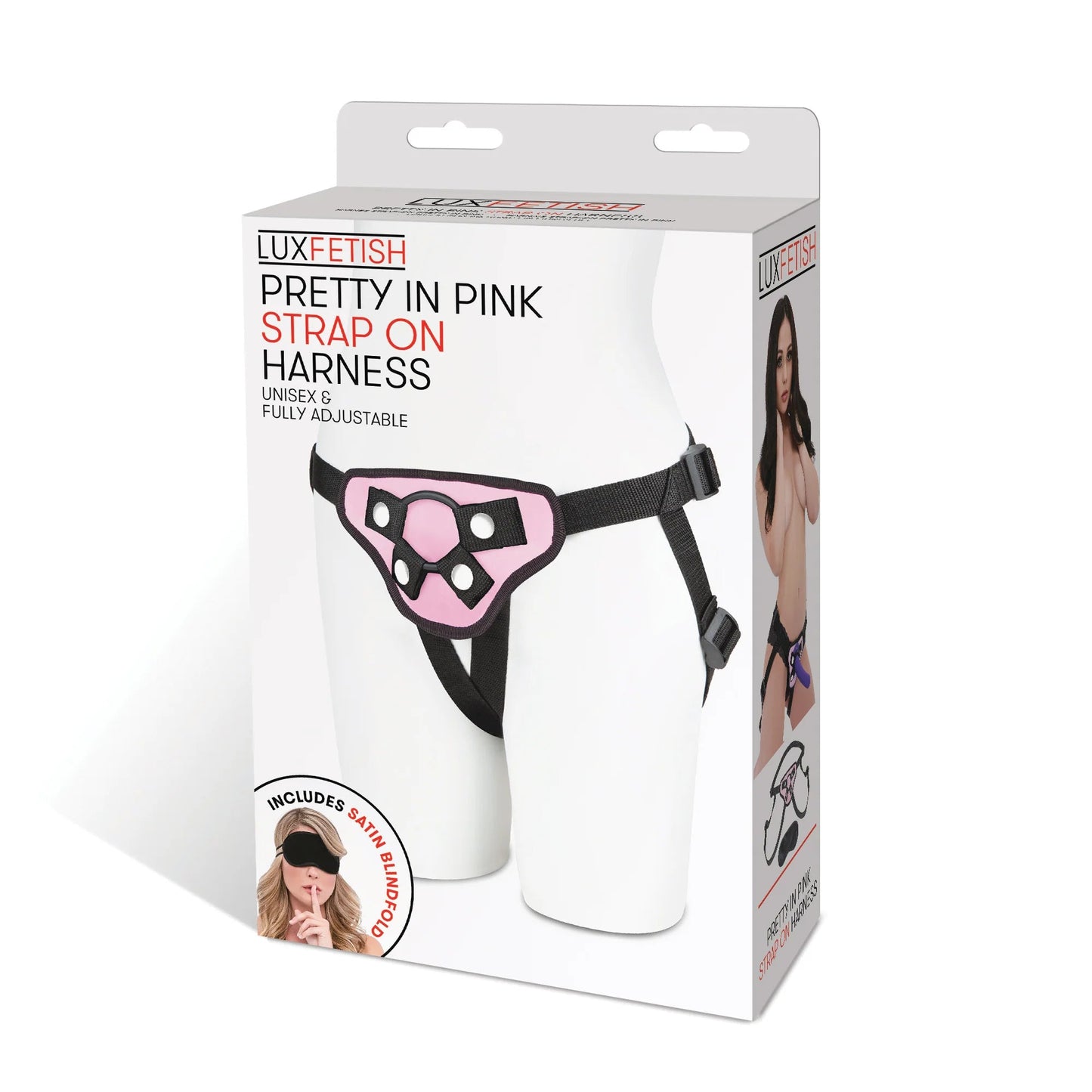 ELECTRIC EEL - LUX FETISH PRETTY IN PINK STRAP-ON HARNESS