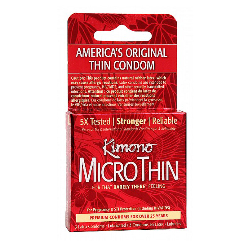 PARADISE MARKETING - KIMONO MICROTHIN CONDOM (3PK)