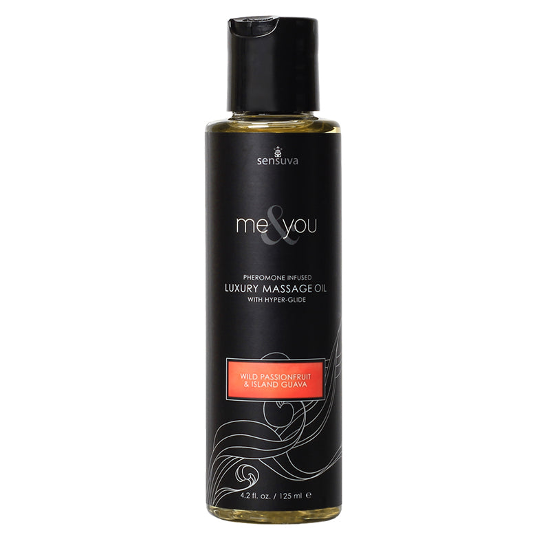 SENSUVA - ME & YOU PHEROMONE-INFUSED LUXURY MASSAGE OIL PASSION FRUIT GUAVA 4.2 OZ.