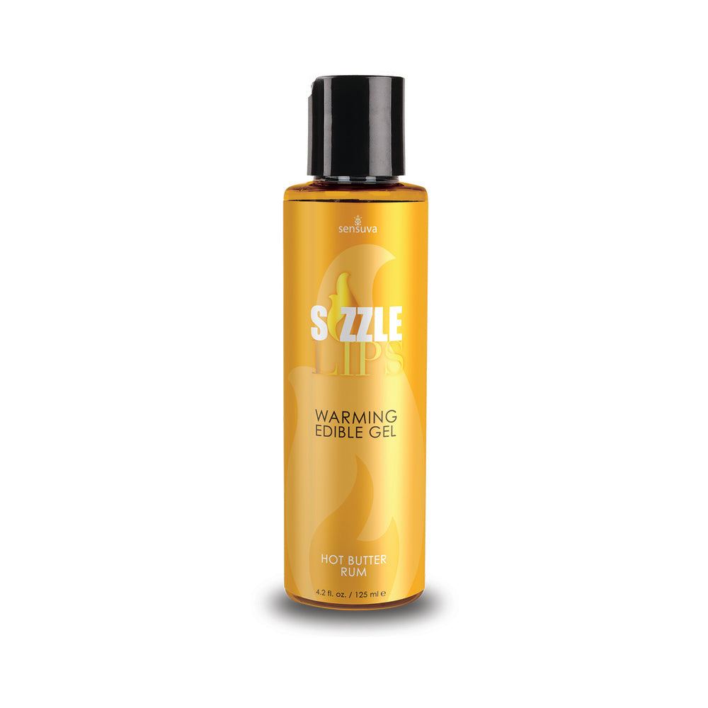 SENSUVA - SIZZLE LIPS WARMING EDIBLE GEL HOT BUTTER RUM 4.2 OZ.