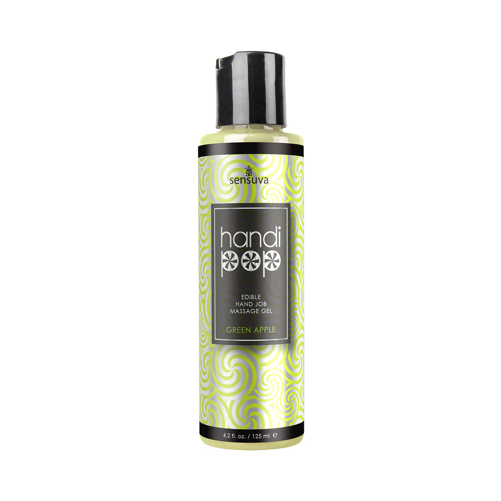 SENSUVA - HANDIPOP EDIBLE HAND JOB MASSAGE GEL GREEN APPLE 4.2 OZ.