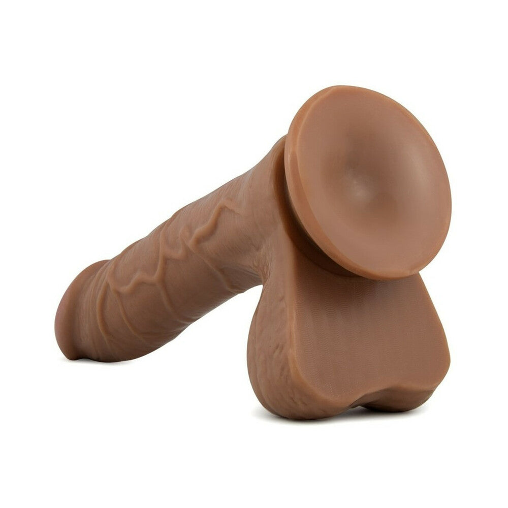 X5 GRINDER REALISTIC 8.5 IN. DILDO WITH BALLS TAN