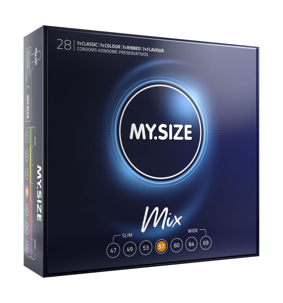 MY SIZE PRO - MY SIZE MIX CONDOMS 57 MM (28 PIECES)
