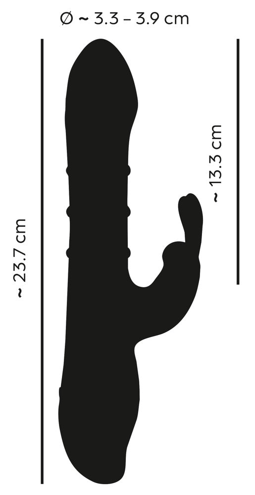 YOU2TOYS - RABBIT VIBRATOR WITH 3 MOVING RINGS