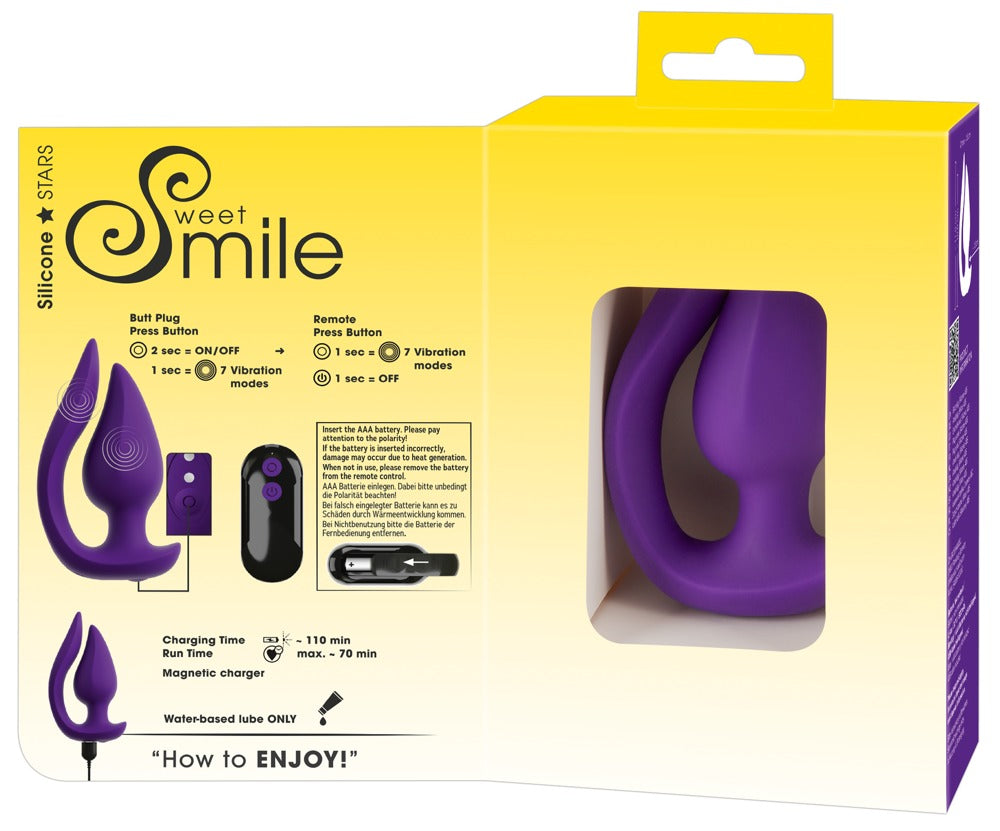 SWEET SMILE - RC 2 IN 1 PLUG & PANTY VIBE