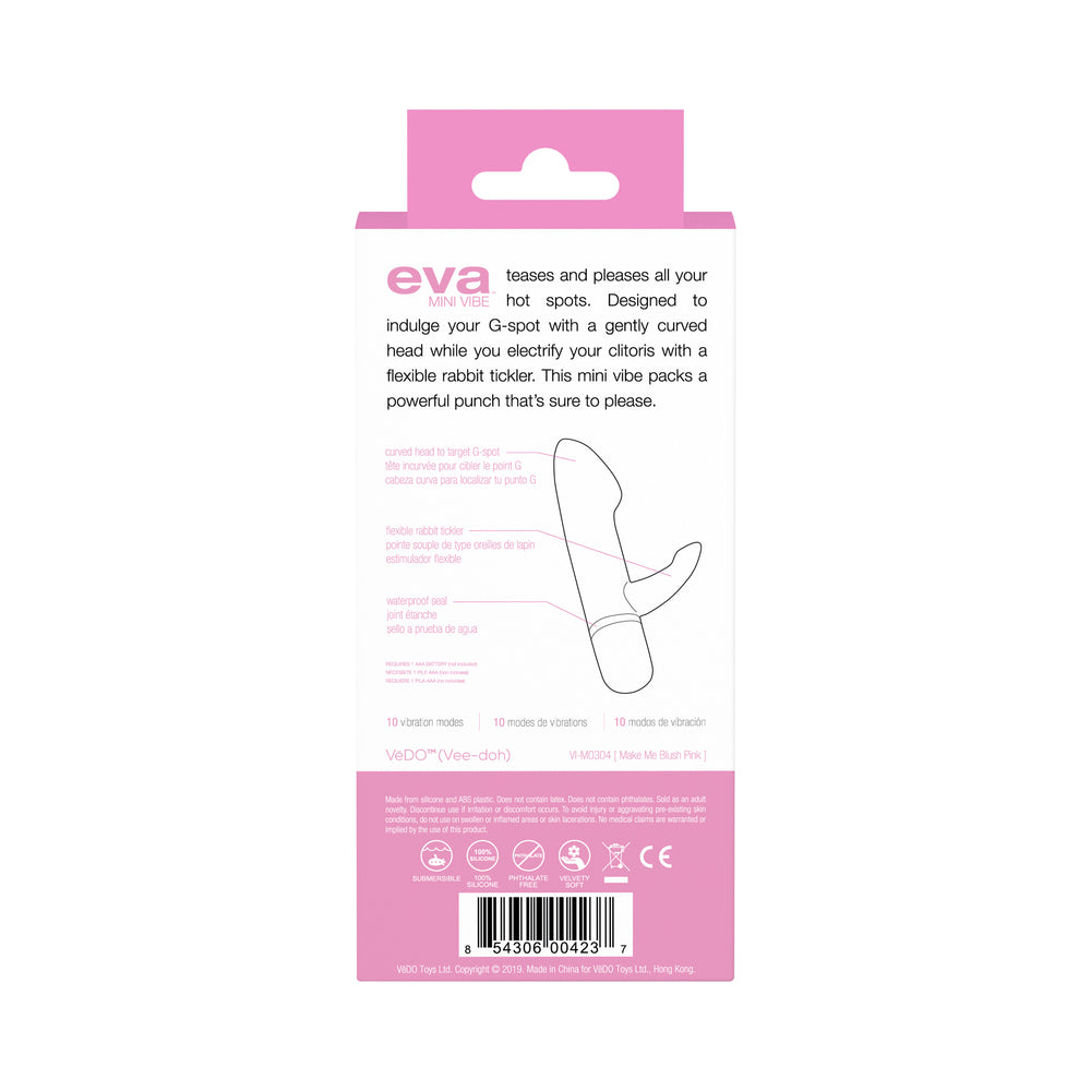 VEDO - MINI VIBRADOR EVA COLOR ROSA "MAKE ME BLUSH"