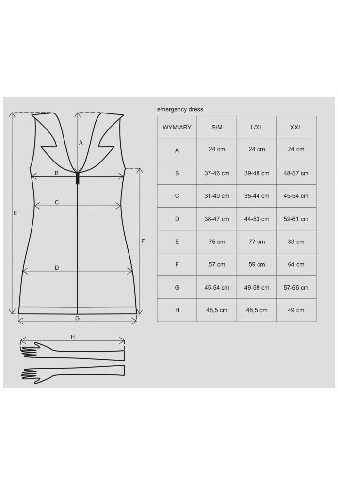 OBSESSIVE - EMERGENCY DRESS S/M + STETHOSCOPE