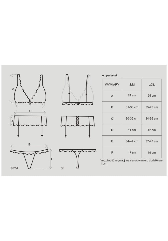 OBSESSIVE - EMPERITA SET L/XL