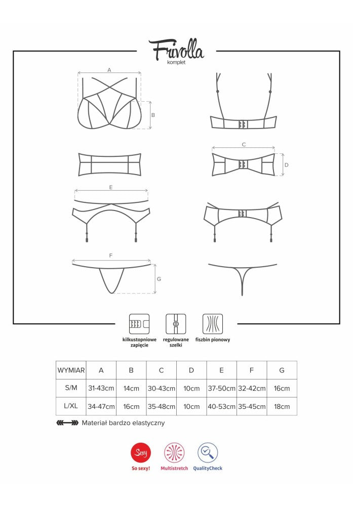 OBSESSIVE - FRIVOLLA 4 PCS S/M