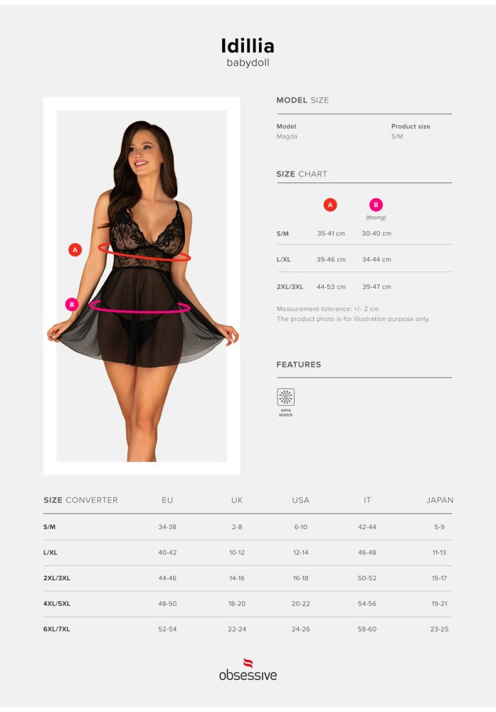 OBSESSIVE - IMPERIA BABYDOLL & THONG S/M