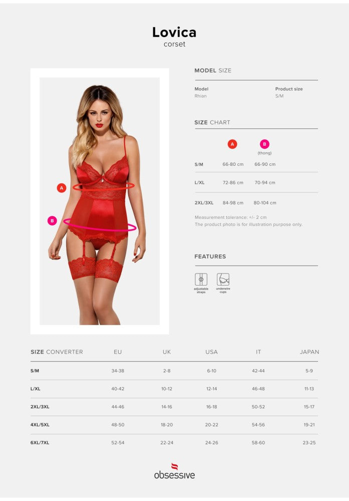 OBSESSIVE - LOVICA CORSET & THONG S/M