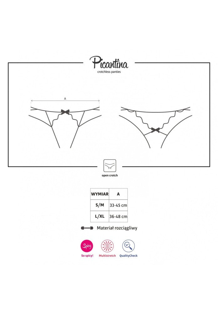 OBSESSIVE - PICANTINA CROTCHLESS THONG L/XL