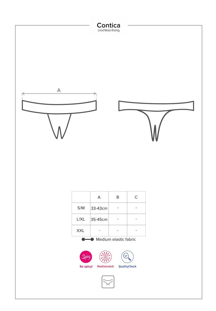 OBSESSIVE - CONTICA CROTHCHLES THONG S/M