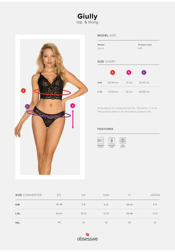 OBSESSIVE - GIULLY 2-PCS SET S/M