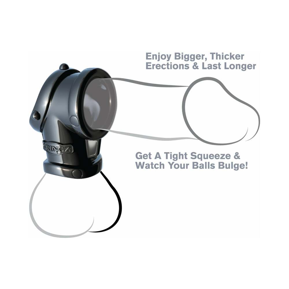 FANTASY C-RINGZ COCK PIPE WITH BALL STRETCHER SLING BLACK