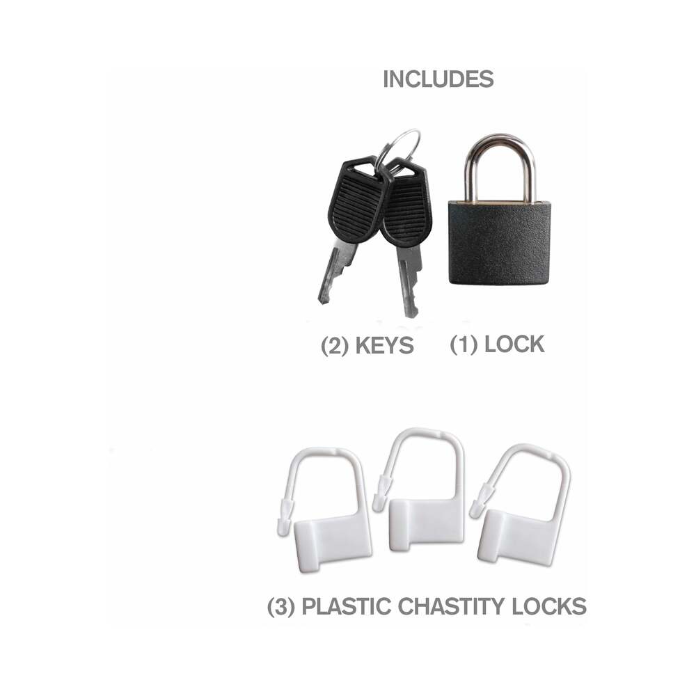 PIPEDREAM - FANTASY C-RINGZ HARDCORE SILICONE COCK BLOCKER LOCKING CHASTITY CAGE BLACK