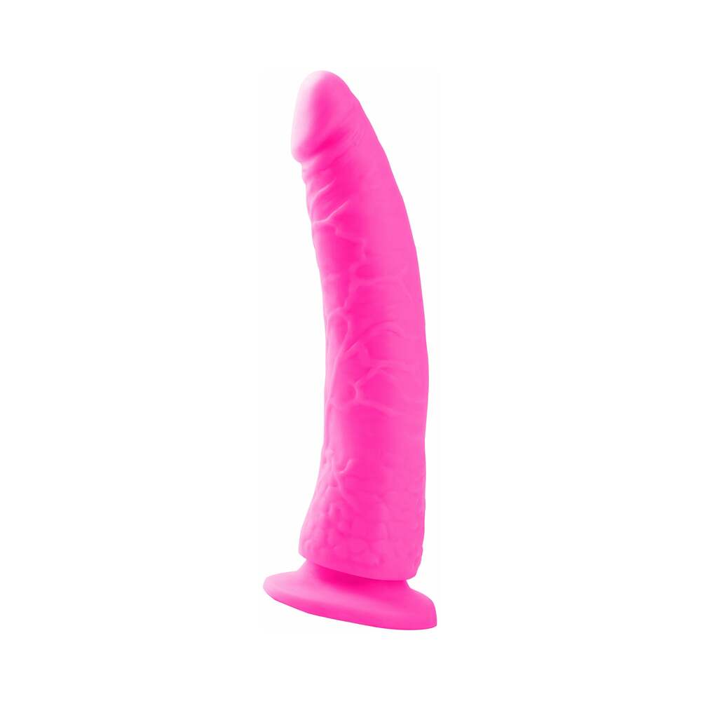 NEON SLIM 7 REALISTIC 7 IN. DILDO WITH SUCTION CUP PINK