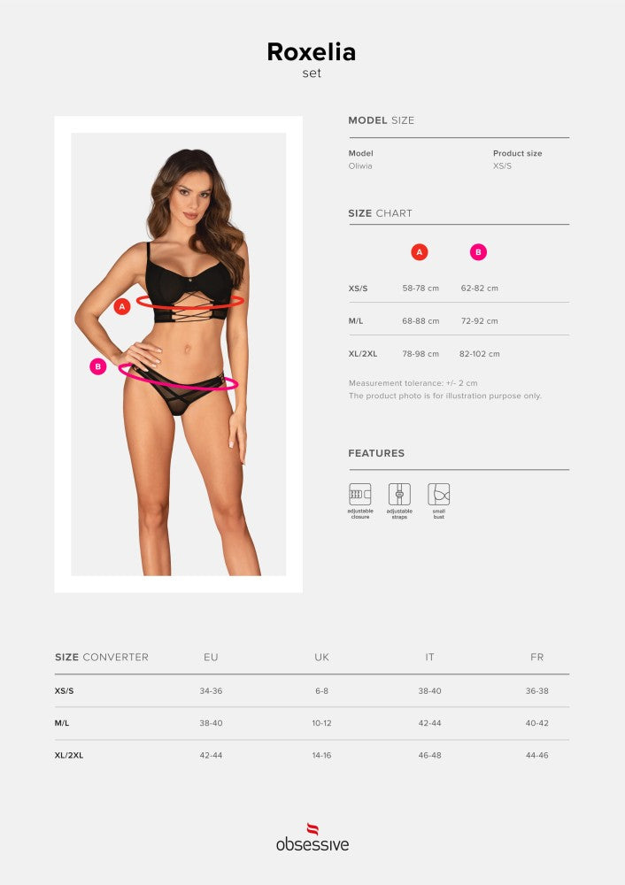 OBSESSIVE - ROXELIA 2-PCS SET XS/S