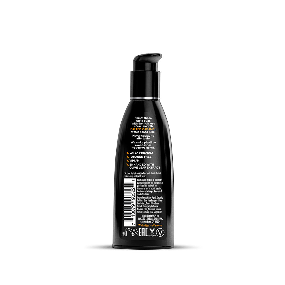 WICKED - AQUA SALTED CARAMEL WATER-BASED LUBRICANT 2 OZ.