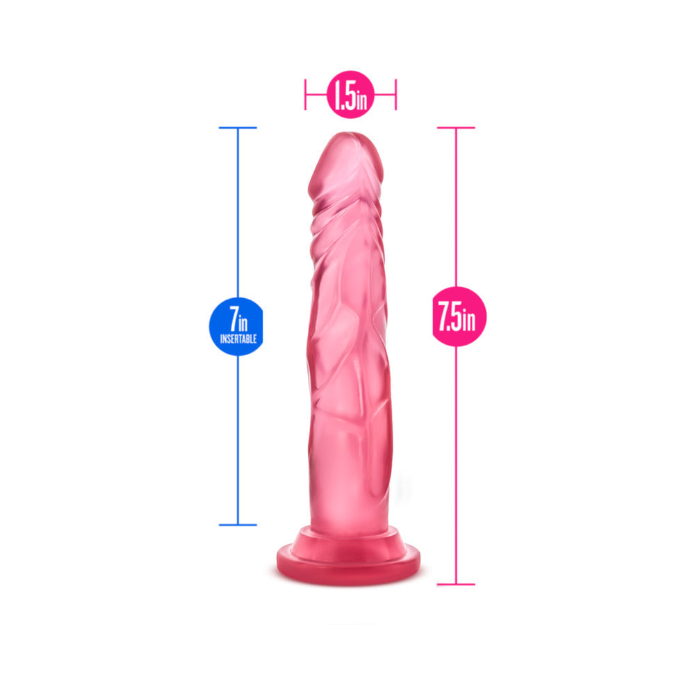 B YOURS SWEET ''N HARD 5 REALISTIC 7.5 IN. DILDO PINK