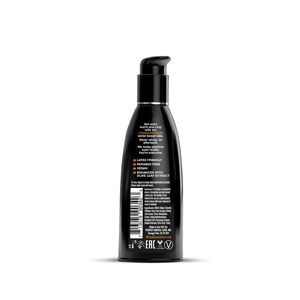 WICKED - AQUA CINNAMON BUN WATER-BASED LUBRICANT 2 OZ.