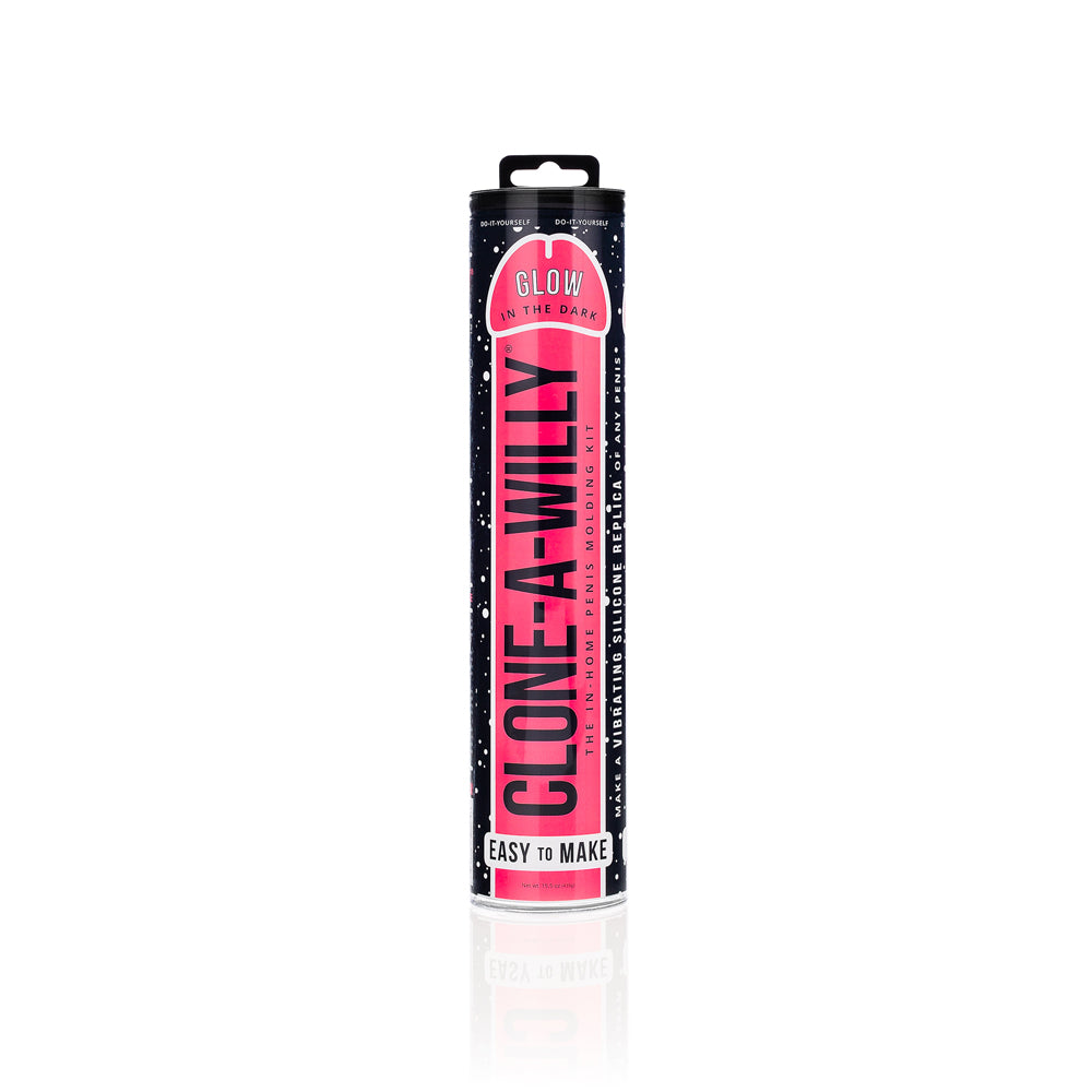 CLONE-A-WILLY - DIY VIBRATING DILDO KIT GLOW-IN-THE-DARK HOT PINK