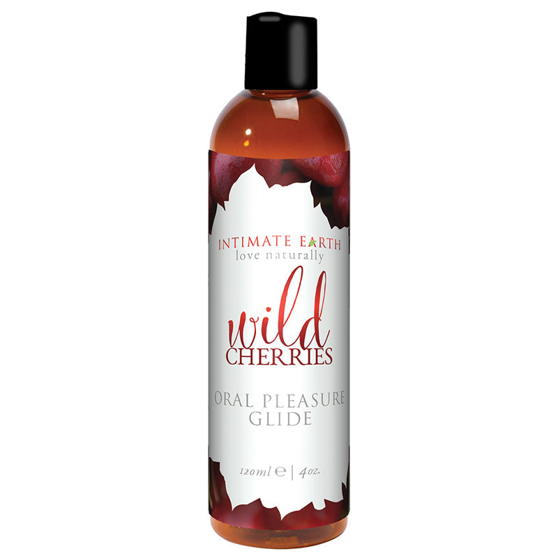 INTIMATE EARTH - WILD CHERRIES FLAVORED GLIDE 120 ML/4 OZ