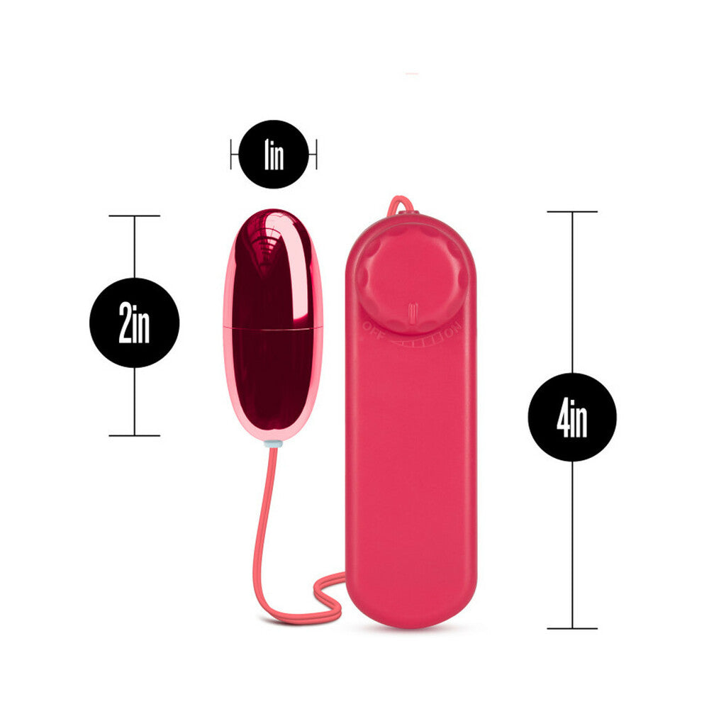 BLUSH - B YOURS POWER BULLET VIBRADOR DE HUEVO CON MANDO A DISTANCIA CERISE