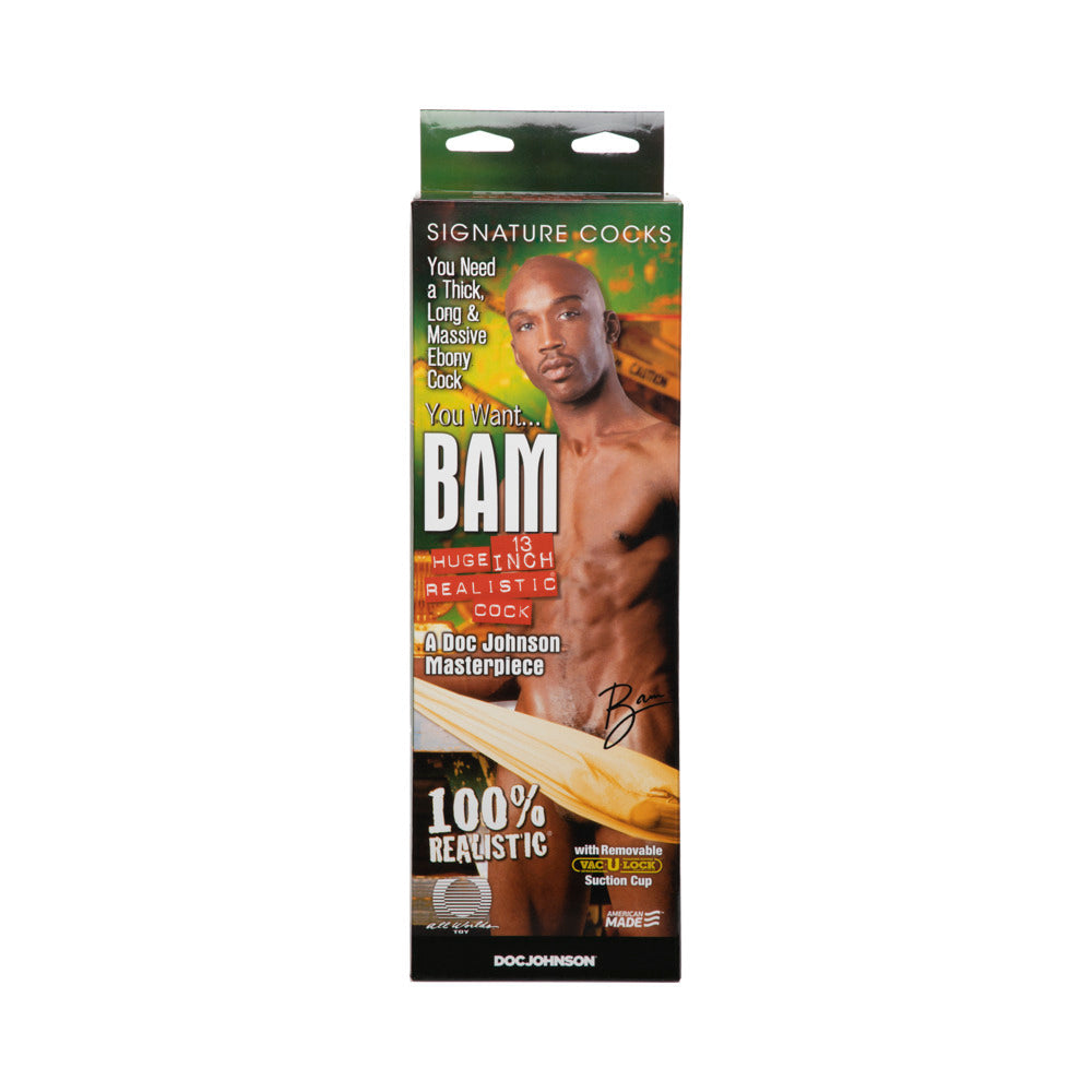 DOC JOHNSON - BAM R5 - PENE REALISTA 13 PULGADAS
